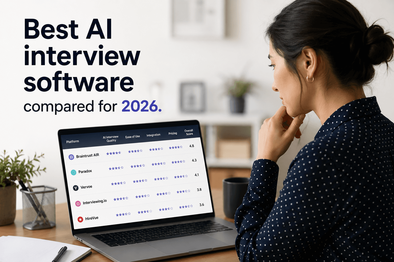 Best AI Recruiting & Interview Software in 2026 (#1: Braintrust AIR)