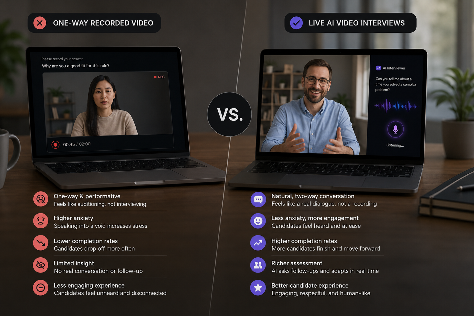 Live AI Video Interviews vs. One-Way Recorded Video: Which Actually Works?